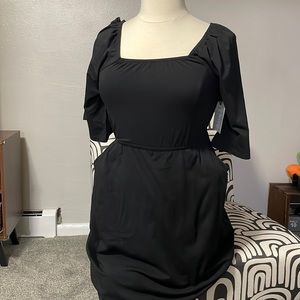 New flutter sleeve cotton dress